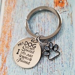 $3 for 20 Spoiled Dog Keychain